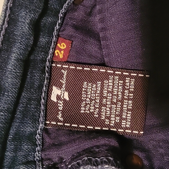7 For All Mankind Roxanne skinny jeans size 26 - Picture 8 of 8